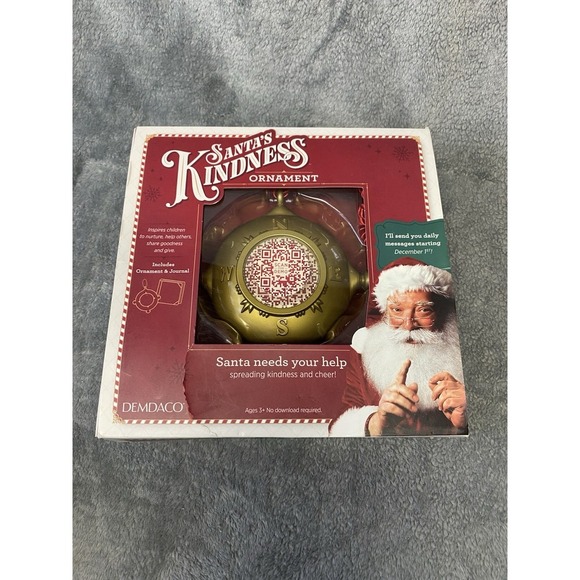 Santa's Kindness Ornament & Journal - Picture 1 of 11